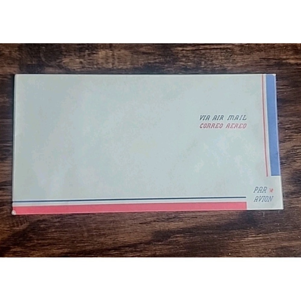 Vintage Via Air Mail Correo Aereo Envelopes 5 Par Avion 7 1/2 X 4 Inches